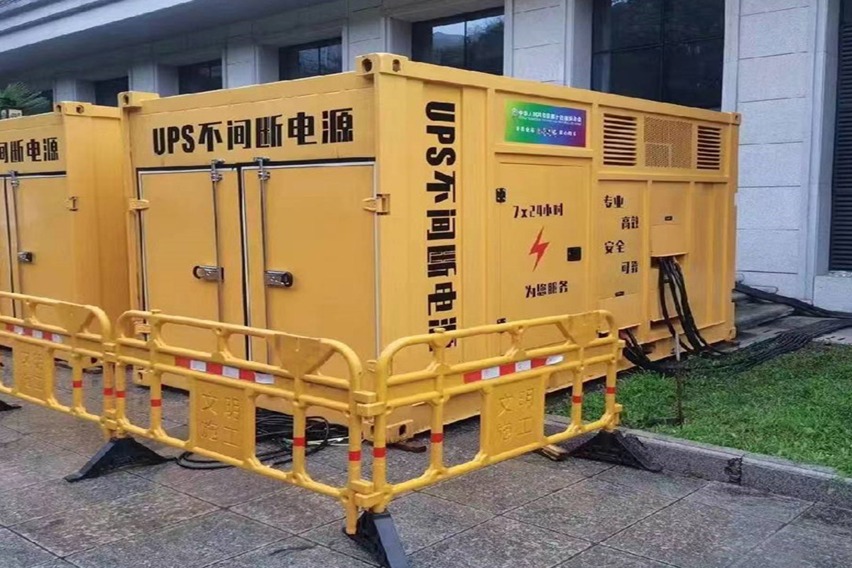 成县发电机租赁施工现场